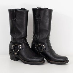 Frye Harness Mid-Calf Boots, Black, Size 6
